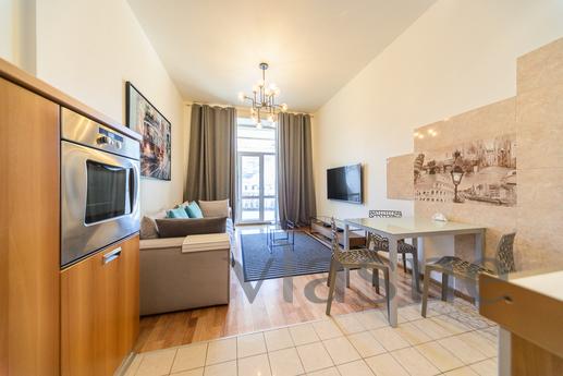 Two-room luxury apartments with designer renovation. They ar