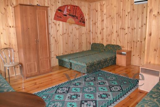 We offer to settle in the cozy rooms (four 4-bed, two 3-bed)