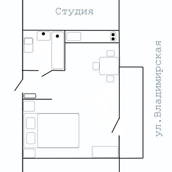 Luxurious studio with Jacuzzi in center, Kyiv - apartment by the day