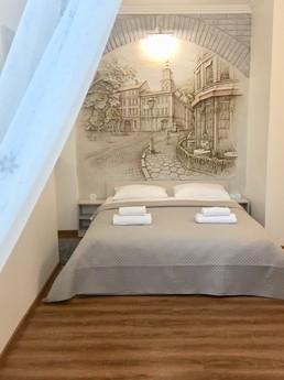 The apartment is designed by designer and has everything you