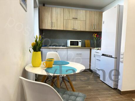 1 room Lux studio, Patrioticheskaya st., 56a, Zaporizhzhia - apartment by the day